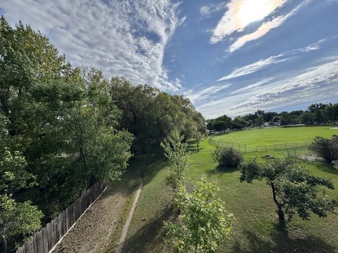 Your backyard opens straight into the park through a long tunnel of mature trees