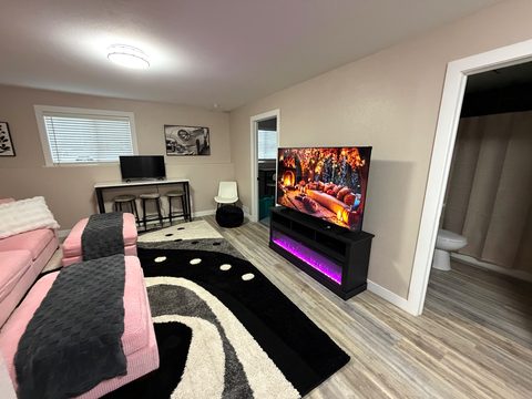 Second living room, and its own full bath right next door